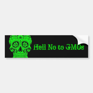 Hel nr. tegen GGO's bumpersticker