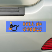 hel op Wheels Bumpersticker (Op auto)