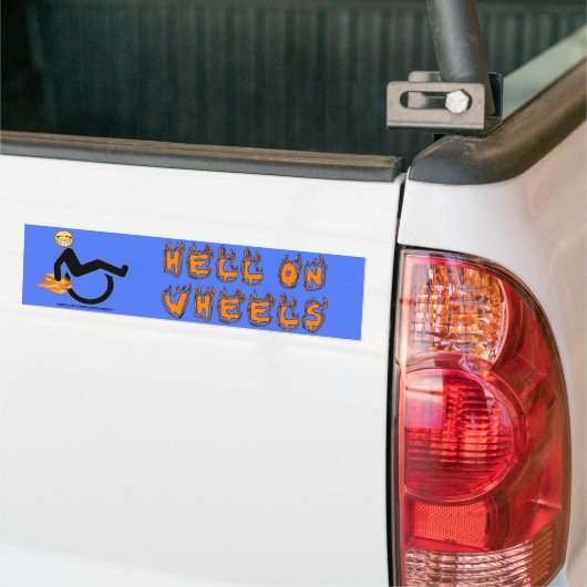 hel op Wheels Bumpersticker (Op Truck)