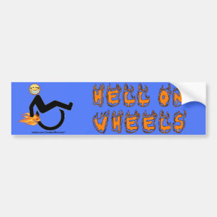 hel op Wheels Bumpersticker