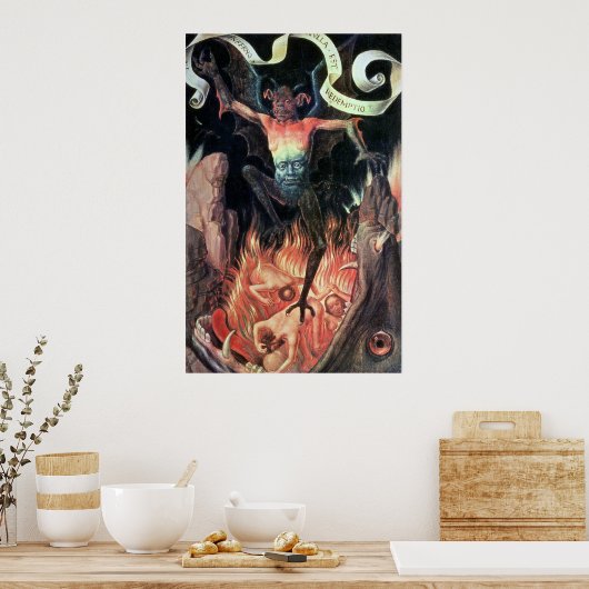 Hel, rechterpaneel van Triptych of Earthly Poster (Keuken)