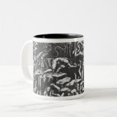 Hel, uit 'The Divine Comedy' Tweekleurige Koffiemok (Voorkant links)