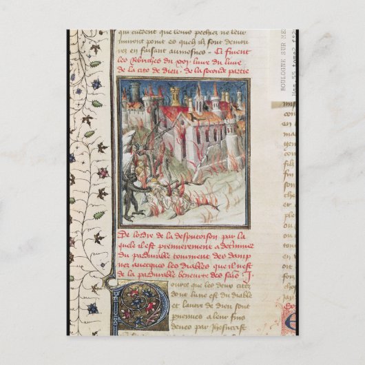 Hel, van 'De Civitate Dei' door St. Augustine Briefkaart (Voorkant)