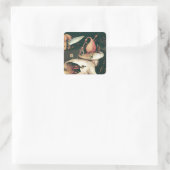 hel van hieronymus bosch vierkante sticker (Tas)