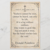 Helaas is het niet te zien - Funeral Card (Voorkant)