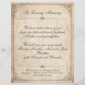 Helaas is het niet te zien - Funeral  Card (Achterkant)