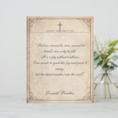 Helaas is het niet te zien - Funeral  Card (Staand voorkant)