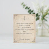 Helaas is het niet te zien - Funeral  Card (Staand voorkant)