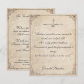 Helaas is het niet te zien - Funeral  Card (Voorkant / Achterkant)