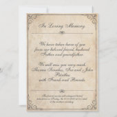 Helaas is het niet te zien - Funeral  Card (Achterkant)