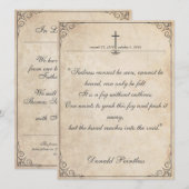 Helaas is het niet te zien - Funeral  Card (Voorkant / Achterkant)