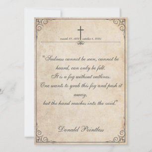 Helaas is het niet te zien - Funeral  Card