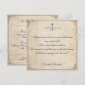 Helaas is het niet te zien - Funeral Card (Voorkant / Achterkant)