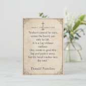 Helaas is het niet te zien - Funeral  Card (Staand voorkant)