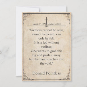 Helaas is het niet te zien - Funeral  Card