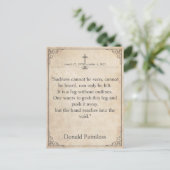 Helaas is het niet te zien - Funeral  Card Feestdagenkaart (Staand voorkant)