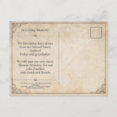 Helaas is het niet te zien - Funeral  Card Feestdagenkaart (Achterkant)