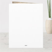 Helaas is het niet te zien - Funeral  Card Kaart (Achterkant)