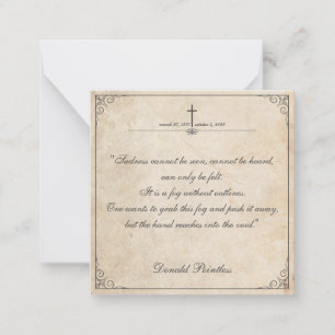 Helaas is het niet te zien - Funeral  Card Notitiekaartje