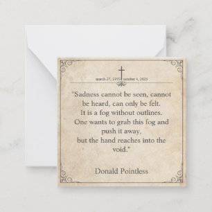 Helaas is het niet te zien - Funeral  Card Notitiekaartje