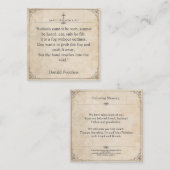 Helaas is het niet te zien - Funeral  Card Notitiekaartje (Voorkant / Achterkant)