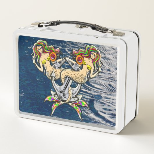 Helaas zeemeerminnen bij anker (Achterkant)