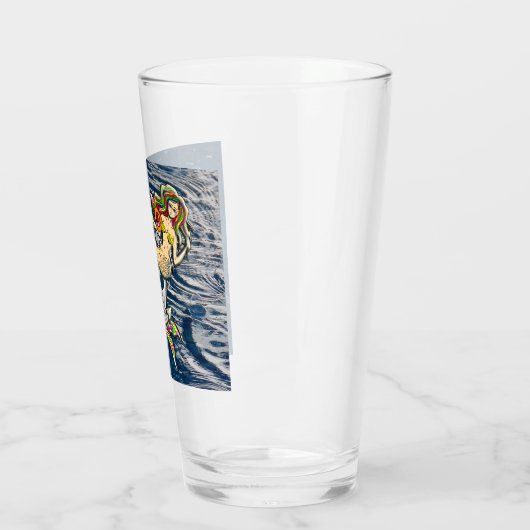 Helaas zeemeerminnen bij anker glas (Links)