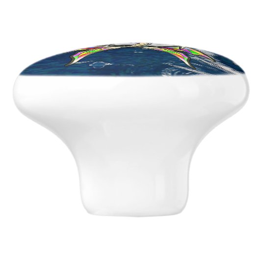 Helaas zeemeerminnen bij anker keramische knop (Zijkant)