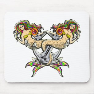 Helaas zeemeerminnen bij anker muismat