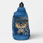 Helaas zeemeerminnen bij anker sling bag (Voorkant)