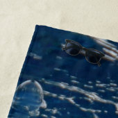 Helaas zeemeerminnen bij anker strandlaken (In situ)