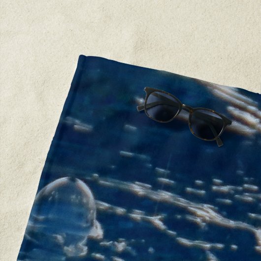 Helaas zeemeerminnen bij anker strandlaken (In situ)