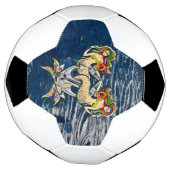 Helaas zeemeerminnen bij anker voetbal (Gedraaid)