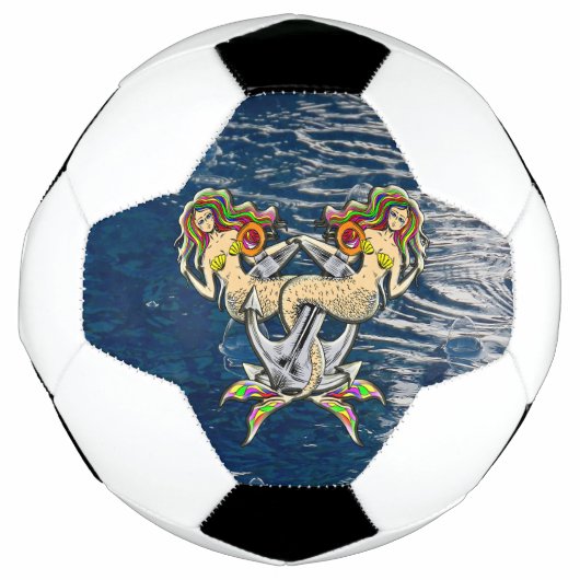 Helaas zeemeerminnen bij anker voetbal (Voorkant)