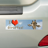 Helaine's Goofy Giraffe Bumpersticker (Op auto)