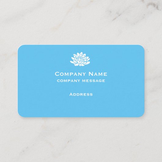 Helblauw Visitekaartje (Achterkant)