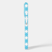 Helcerulean blue gingham Case-Mate iPhone case (Achterkant / Links)