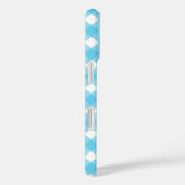 Helcerulean blue gingham Case-Mate iPhone case (Achterkant / Rechts)