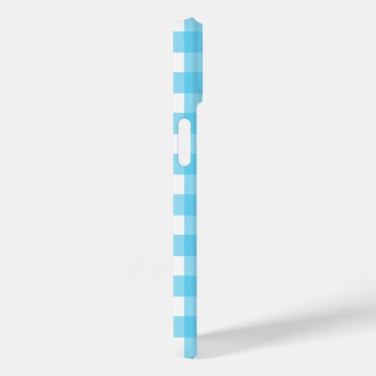 Helcerulean blue gingham Case-Mate iPhone case (Achterkant / Rechts)