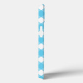 Helcerulean blue gingham Hoesje-Mate iPhone case (Achterkant / Rechts)