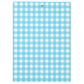 Helcerulean blue gingham klembord (Achterkant)