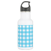 Helcerulean blue gingham waterfles (Voorkant)