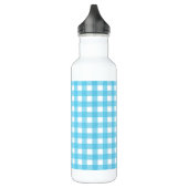 Helcerulean blue gingham waterfles (Links)