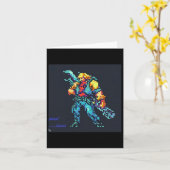Held (90's Retro Videospel Pixel Style Art) Kaart (Gele Bloem)