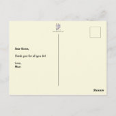 Held Bleek Gele Ansichtkaart Briefkaart (Achterkant)