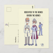 Held Bleke Gele Ansichtkaart Briefkaart (Voorkant / Achterkant)