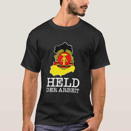 Held Der Arbeit Ossi Gift Idea East Germany Gift T-shirt (Voorkant)