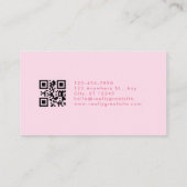 Held Dimond Juwelier Roze Marine Minimal QR-code Visitekaartje (Achterkant)