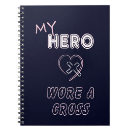 Held een kruis notebooks Jezus christelijke vrouw Notitieboek