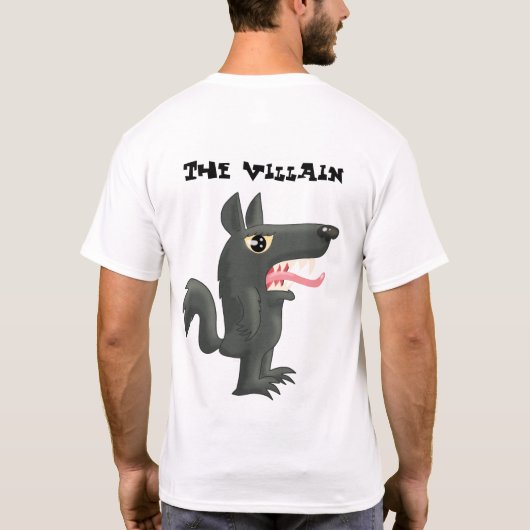 Held en schurk t-shirt (Achterkant)